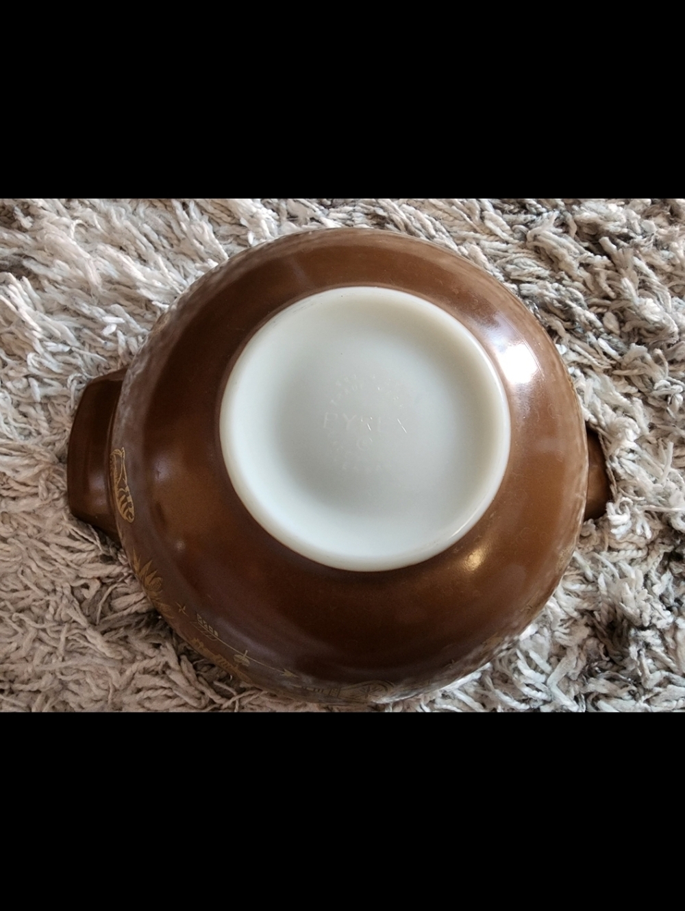 Rare Vintage Pyrex Early American Cinderella Ceramic Mixing Bowl - Picture 4 of 8